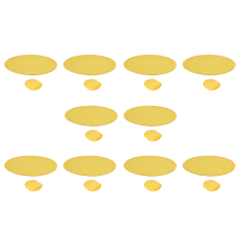 Foldable Round Fan-Yellow