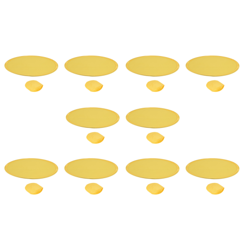 Foldable Round Fan-Yellow