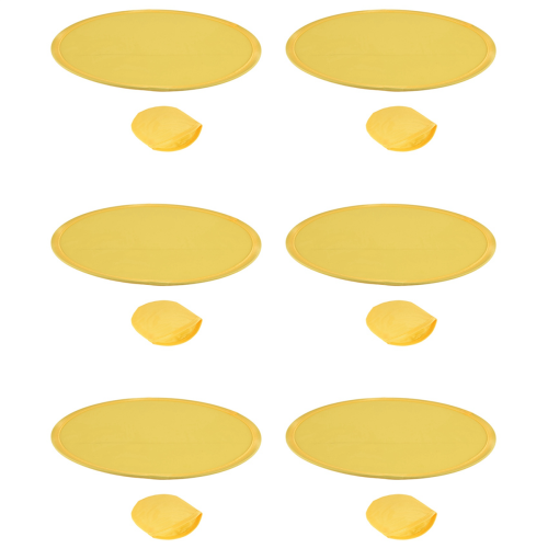 Foldable Round Fan-Yellow