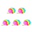 Colorful Dancing Silk Bamboo Long Fans Veils 1.8m 1