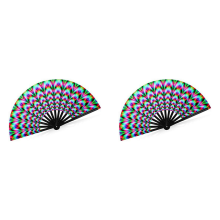 Hand Fan Fluorescence Glow Party Club Prom Decorative Folding Fans