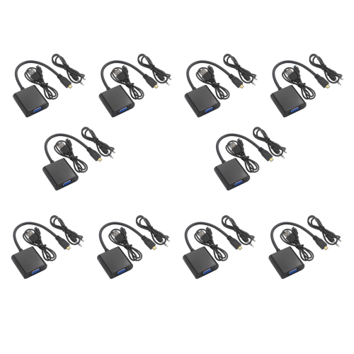 Mikro- till VGA-adapterkabel med USB-kabel för