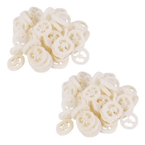 4-6Cm Wide 100Pcs/Lot Natural Loofah Diy Customize Soap Tools