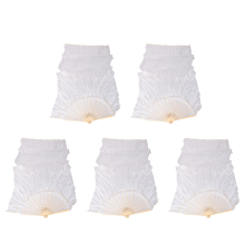 Unisex 100% Chinese Silk Veil Belly Dance Fans 1Pcs White 180x90Cm