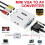 VGA till AV Mini Converter Scaler Adapter Stöd 1080P 2