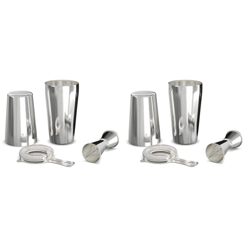 Cocktail Shaker Set: Cocktail Strainer and Jigger Set.