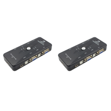 USB 2.0 KVM-switchbox med tangentbord och skärm