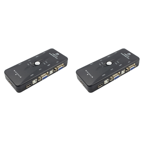 USB 2.0 KVM-switchbox med tangentbord och skärm