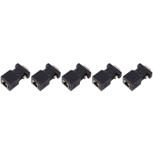 VGA-förlängare hane till LAN CAT5 CAT6 RJ45 nätverkskabeladapter