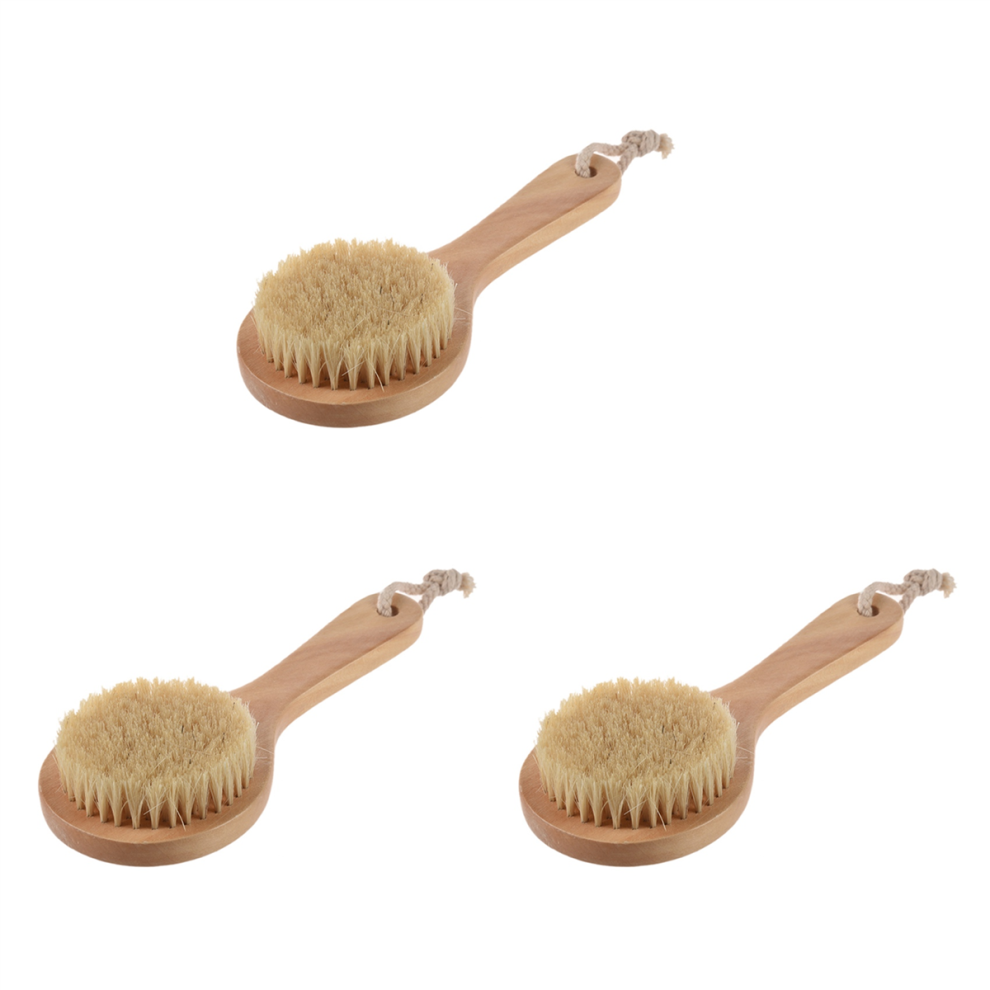 Long-handled Bristle Detox Wooden Handle Body Brush Skin Brush