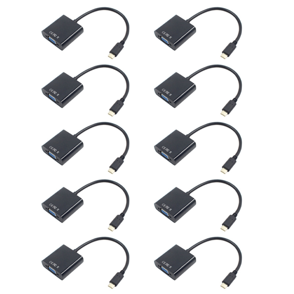 Usb-C Usb3.1 Type C For Adapter Cable Vga Male To Female Converter 4711624722778
