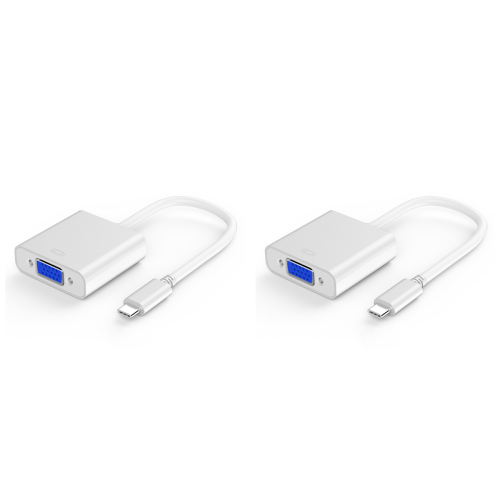 USB-C till VGA-adapter, typ-C till VGA-adapter kompatibel för Pro