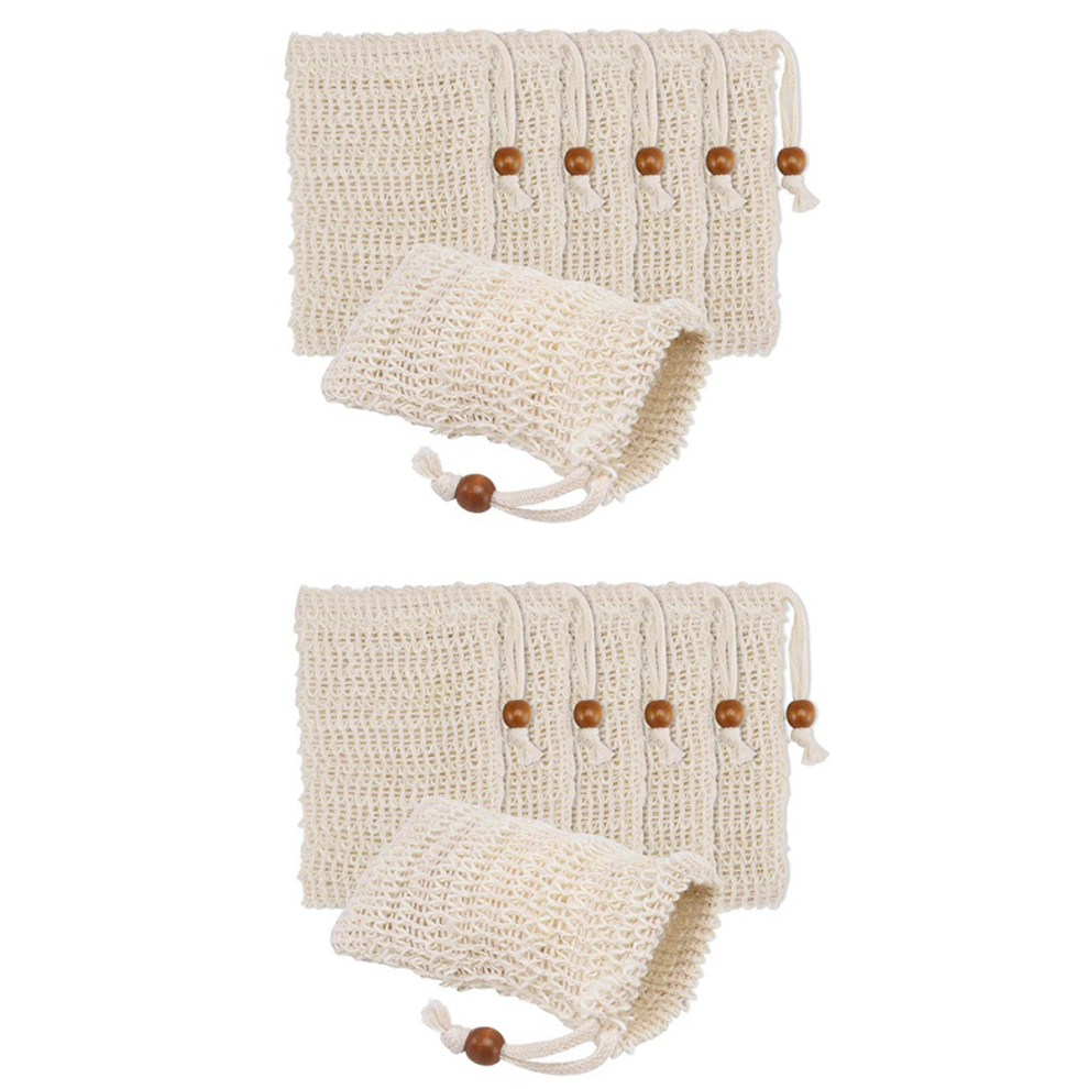 36 Pack Soap Exfoliating Bags,Soap Saver Made Sisal Mesh Soap Bag
