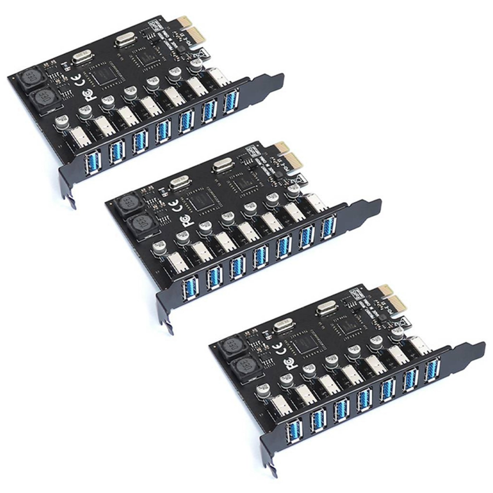 Usb 3.0 Pci Express Adapter Pci E To 7 Ports Usb 3 Adapter Card (Via) 4711624722327