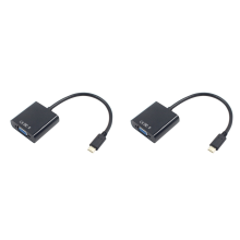USB-C USB3.1 Typ C för adapterkabel VGA hane till hona-konverterare