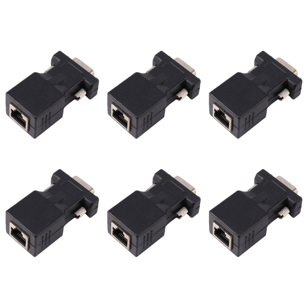 Vga Extender Male To Lan Cat5 Cat6 Rj45 Network Cable Adapter 4711624722808