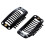 20pcs Nine-tooth Hair Clip(Black)32MM L 2