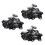 20pcs Nine-tooth Hair Clip(Black)32MM L 1