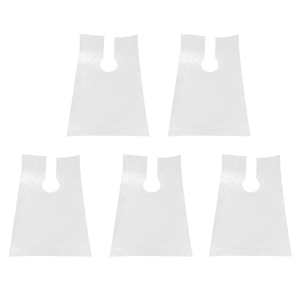500Pcs PE Apron Disposable Long Barber Cloth Perm Shawl 60X90cm