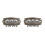 10pcs Brown Snap Clips U-shape Metal Clips for Hair Extensions DIY 2