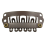 10pcs Brown Snap Clips U-shape Metal Clips for Hair Extensions DIY 3