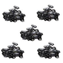 20pcs Nine-tooth Hair Clip(Black)32MM L
