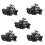 20pcs Nine-tooth Hair Clip(Black)32MM L 1