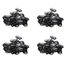 20pcs Nine-tooth Hair Clip(Black)32MM L