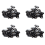 20pcs Nine-tooth Hair Clip(Black)32MM L 1