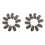 10pcs Brown Snap Clips U-shape Metal Clips for Hair Extensions DIY 1