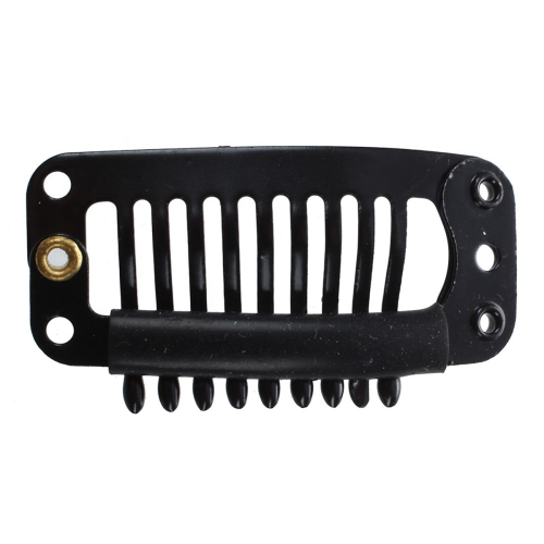 20pcs Nine-tooth Hair Clip(Black)32MM L 2