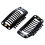 20pcs Nine-tooth Hair Clip(Black)32MM L 2