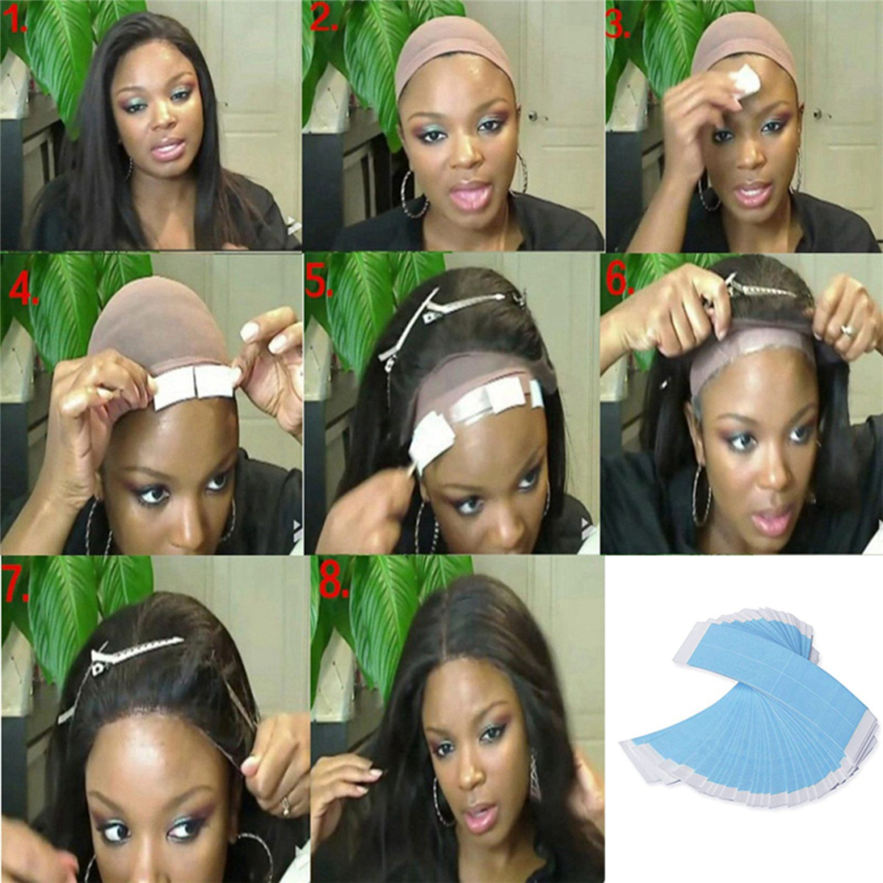 Unisex Blue 36Pc/Lot Fixed Double Tape Wig Adhesive Extended Hair Tape
