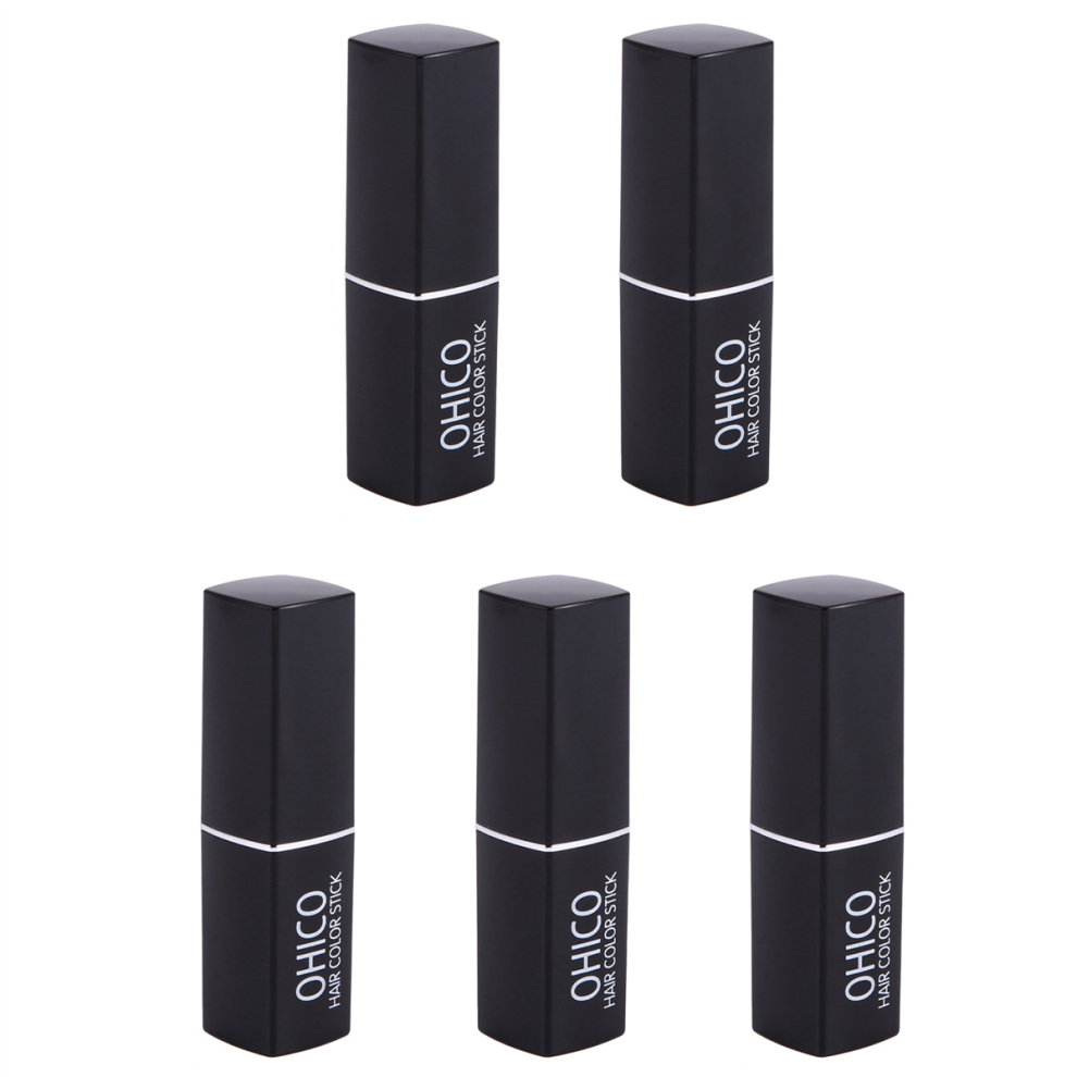 Brown Natural Plant Extracts Lipstick Shape Hair Dye Pen Dark