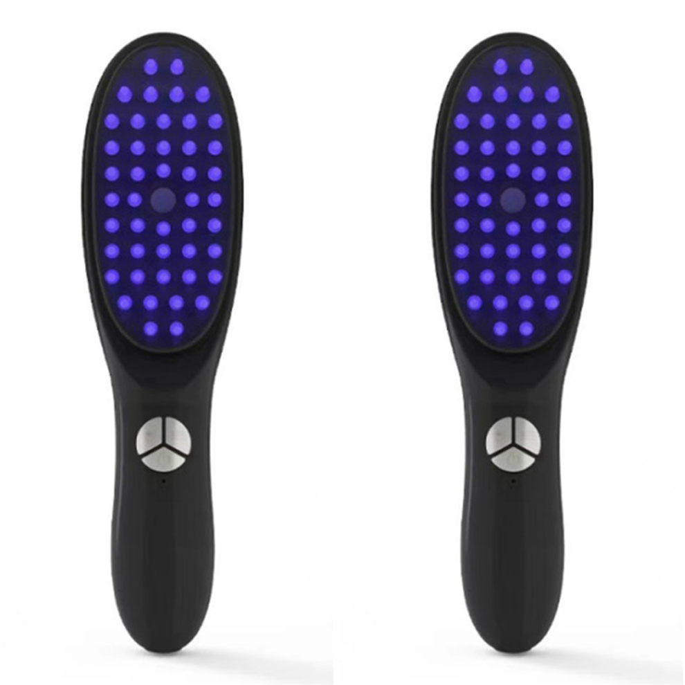 Red/Blue/Light Scalp Massager For Hair Growth Vibration Hair Massage Brush