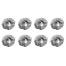 Duschvärmeisolering Aluminiumfoliehatt Elastisk Badmössa - Silver