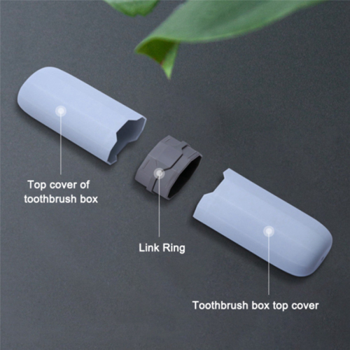 Toothbrush Case Stretchable Toothpaste Holder Blue 2
