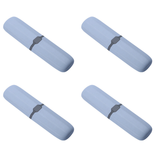 Toothbrush Case Stretchable Toothpaste Holder Blue