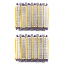 Liten storlek 48 delar salong nylon kardborreband hårrullar set hårpermanent