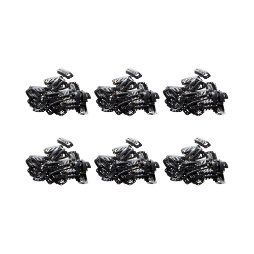 20pcs Nine-tooth Hair Clip(Black)32MM L