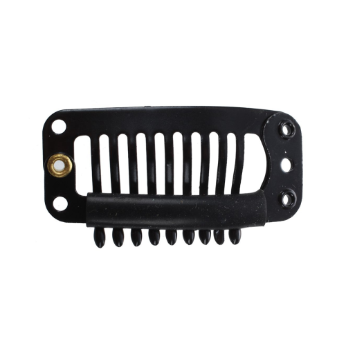 20pcs Nine-tooth Hair Clip(Black)32MM L 1