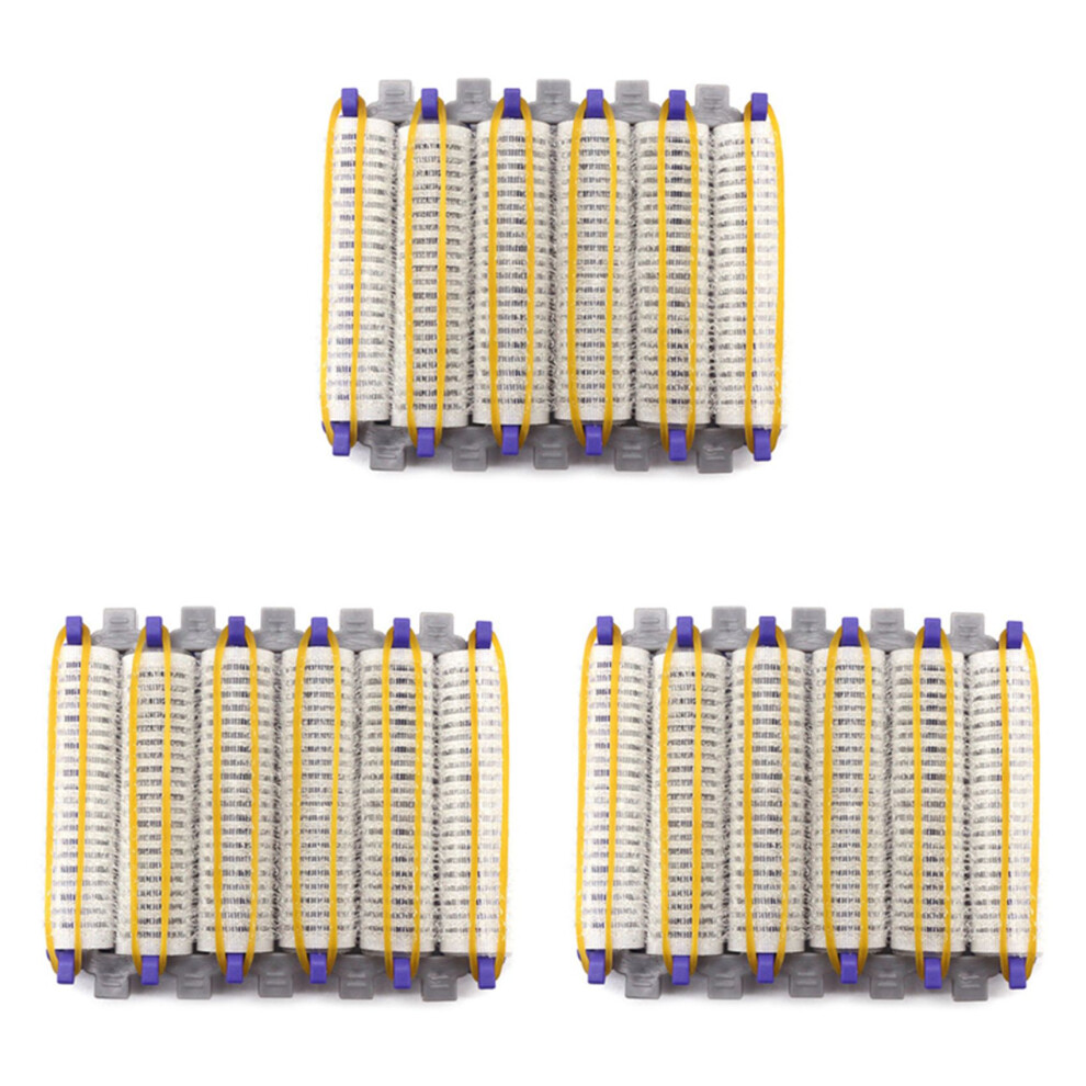 Small Size 24Pcs Salon Nylon Hook & Loop Hair Rollers Set Hair Perm