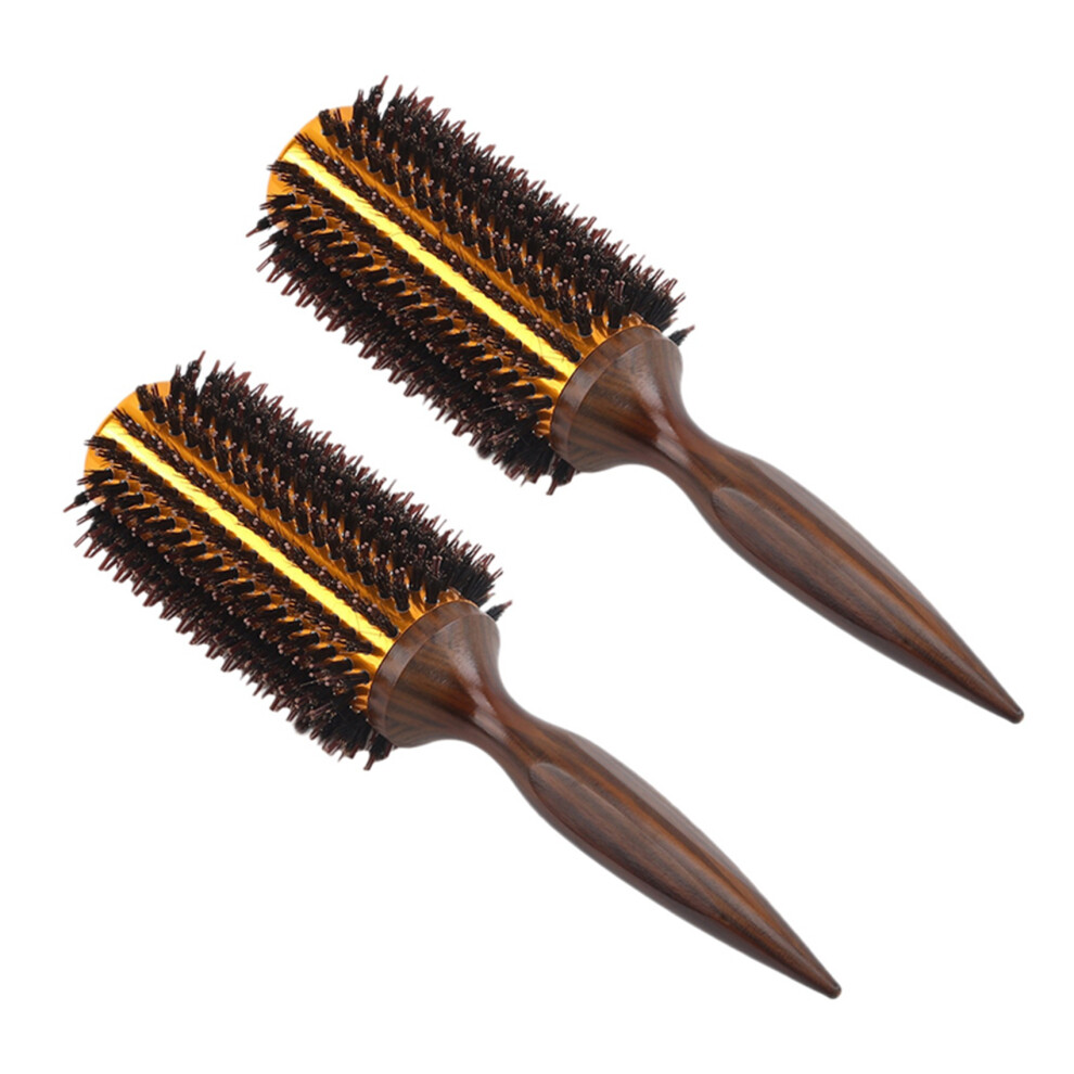 Straight Twill Hair Comb Boar Bristle Round Styling Tool