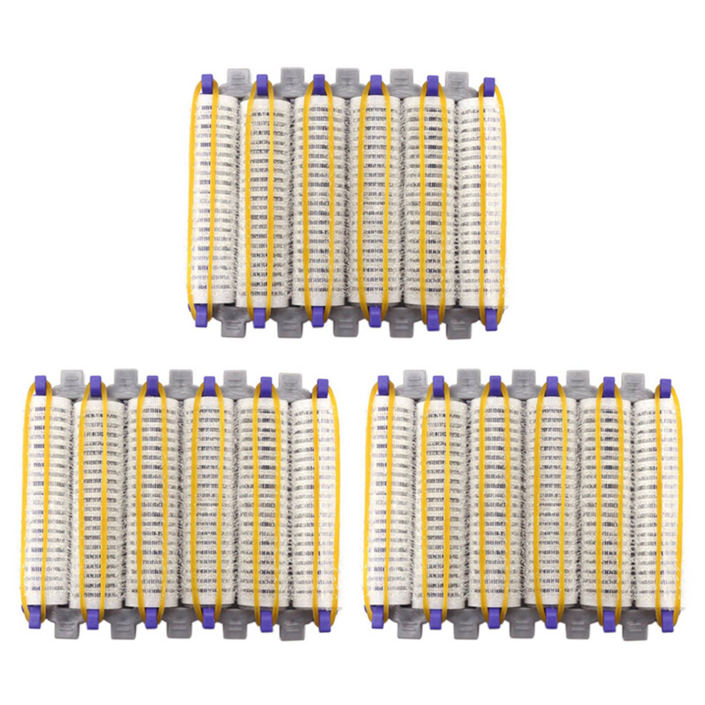 Big Size 24Pcs Salon Nylon Hook & Loop Hair Rollers Set Hair Perm