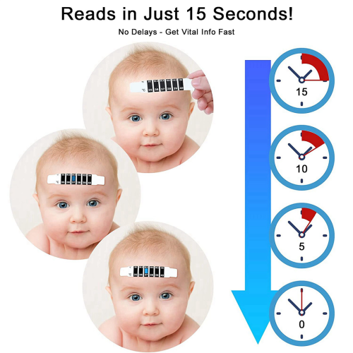 30 Pcs Forehead Thermometer Strips Reusable Stickers Discoloration 2