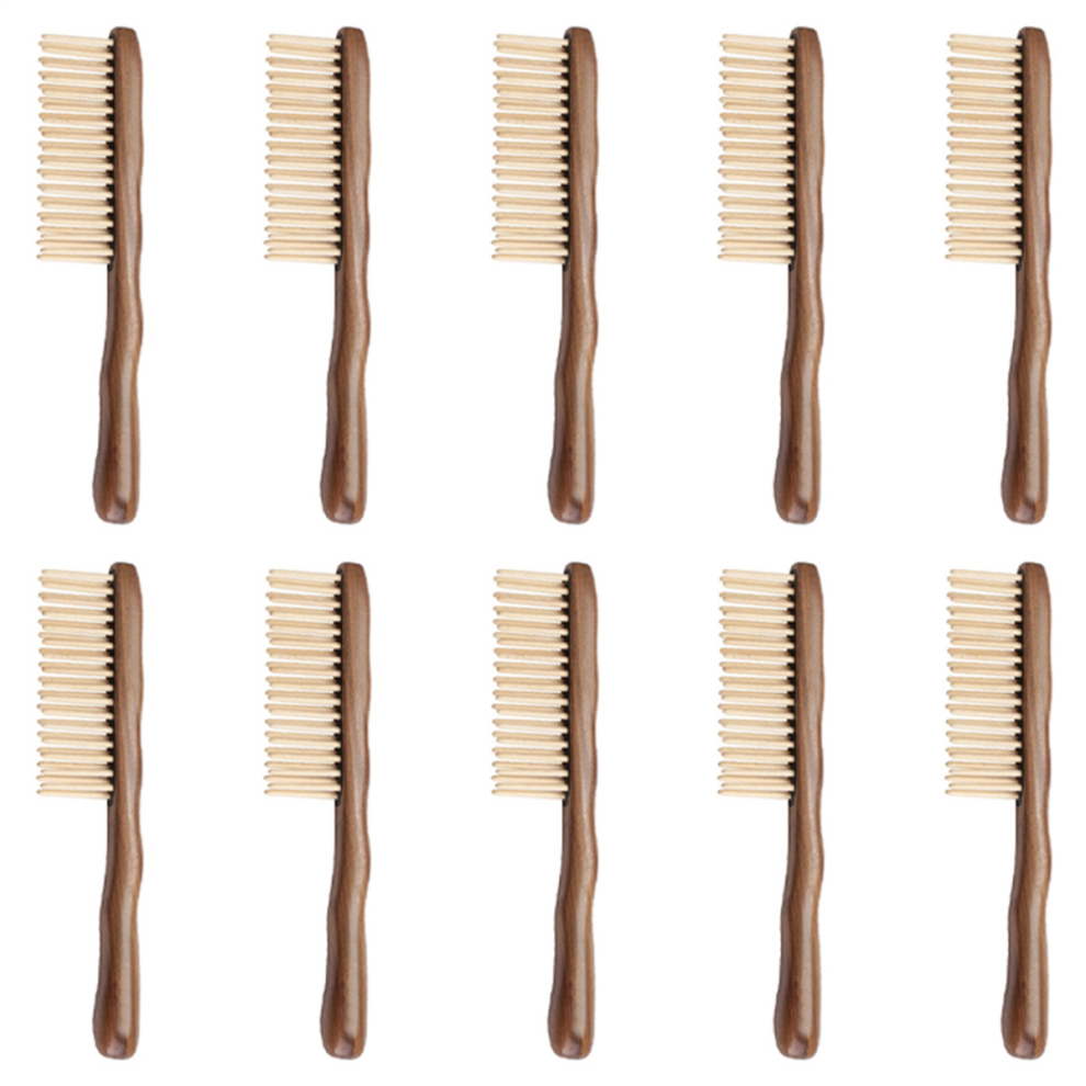 Unisex Natural Sandalwood Hair Comb Handmade Wooden Detangling Tooth Comb