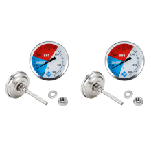 Barbecue BBQ Smoker Grill Thermometer Temperature Gauge