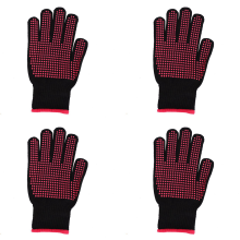 Double-Sided Hair Straightener Curling Tong Heat Gloves