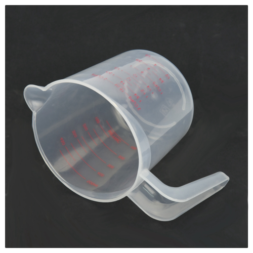 500ml Lab Measuring Jug Pitcher Plastic Handle Pour Spout Container 2