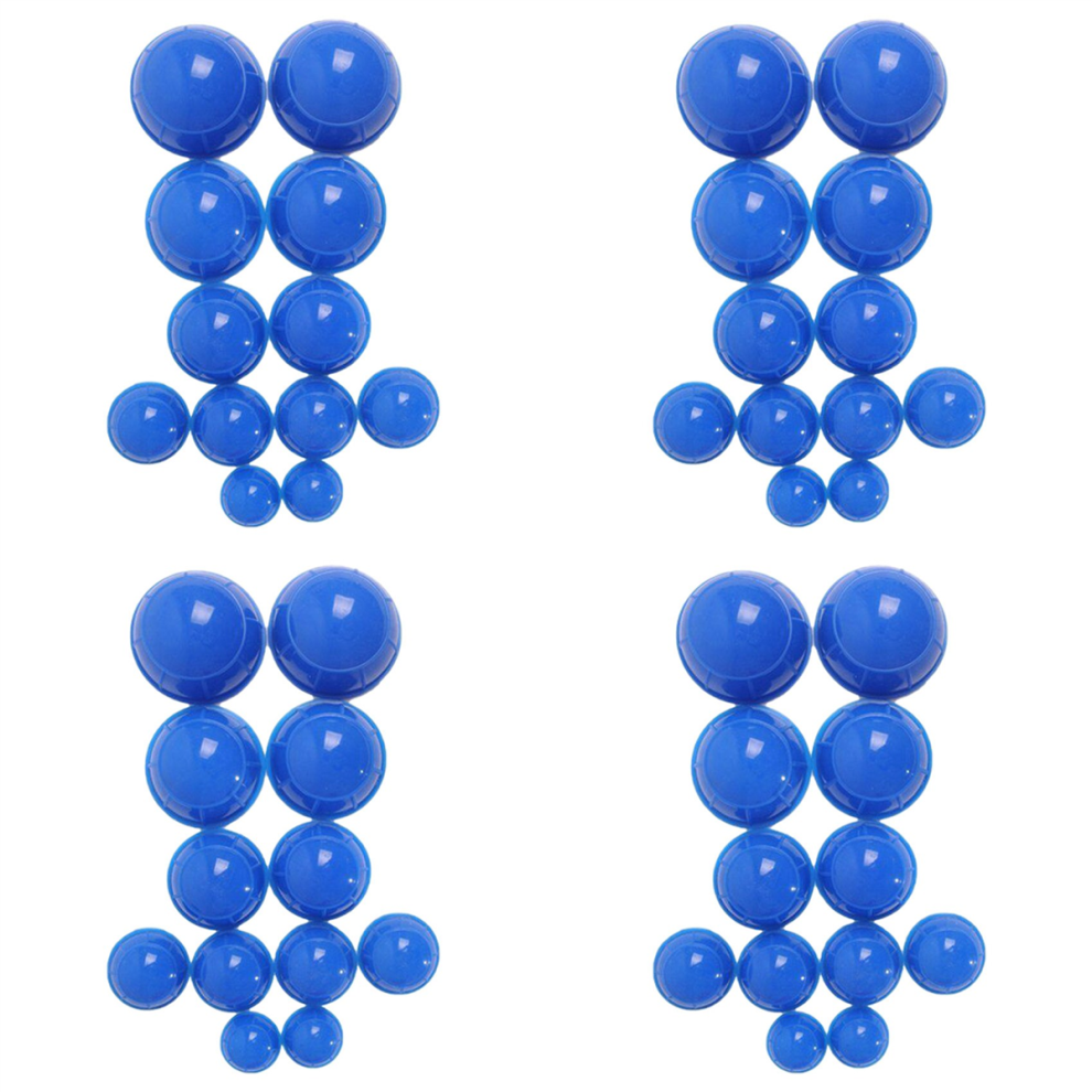 Blue 12Pcs Health Care Vacuum Cupping Cups Silicone Suction Massage